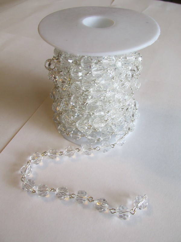 (image for) Crystal Bead Chain - Crystal 6mm (1 FT) #BCH-1002